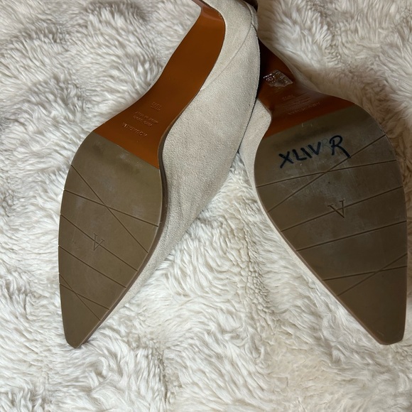 Aquatalia Suede Pointed-Toe Mules – Neutral | Size 10.5 | - Picture 4 of 5